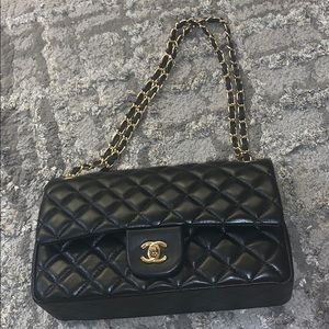 Black Leather C Purse